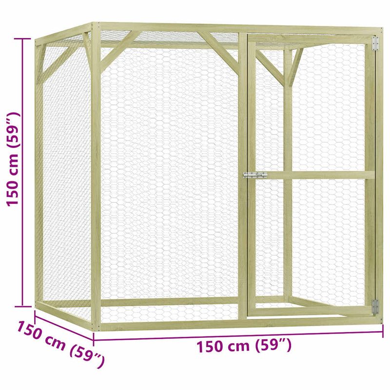 vidaXL cage à poules