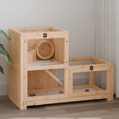 vidaXL cage à hamster Bois