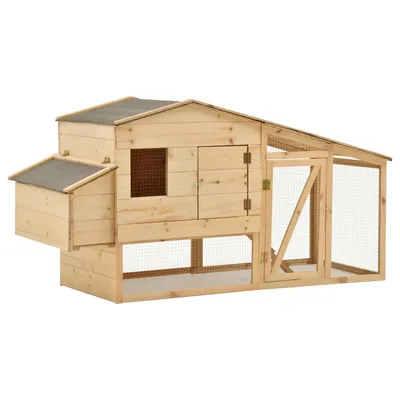 vidaXL poulailler Bois de pin