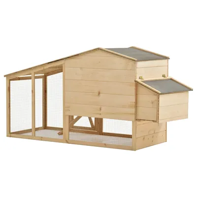 vidaXL poulailler Bois de pin
