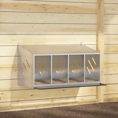 vidaXL nichoir à poules Métal