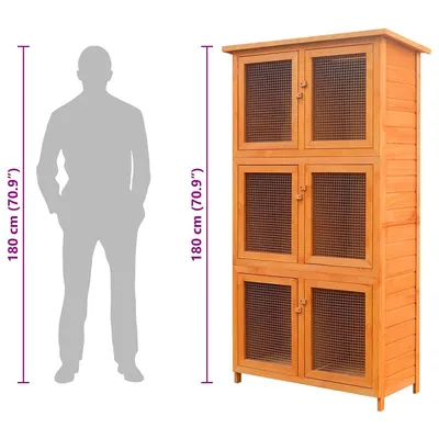 vidaXL cage pour animaux Bois