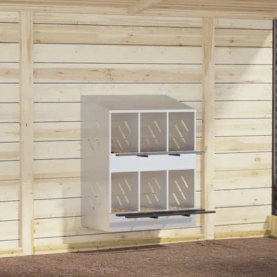 vidaXL nichoir à poules Métal