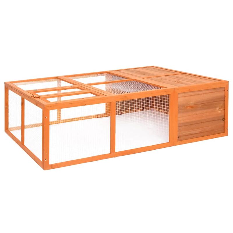vidaXL cage pour animaux de jardin Bois
