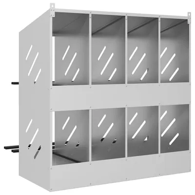 vidaXL nichoir à poules Métal