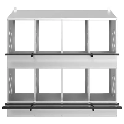 vidaXL nichoir à poules Métal