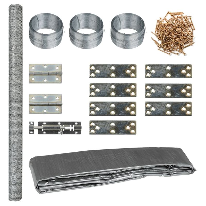 vidaXL poulailler Métal