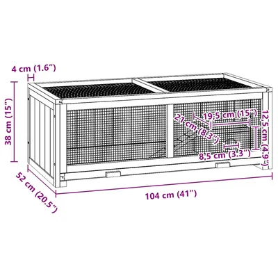 vidaXL cage à hamster Bois