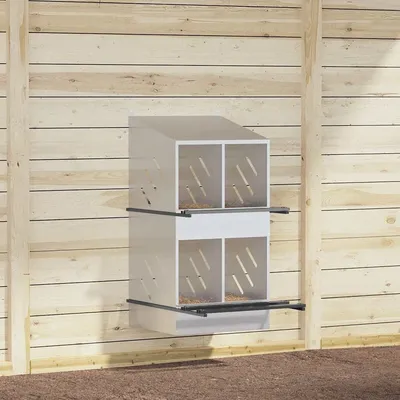 vidaXL nichoir à poules Métal