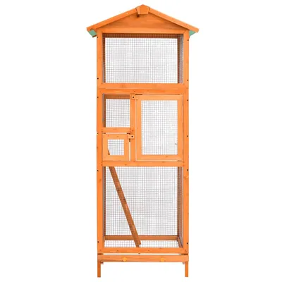 vidaXL cage à oiseaux Bois