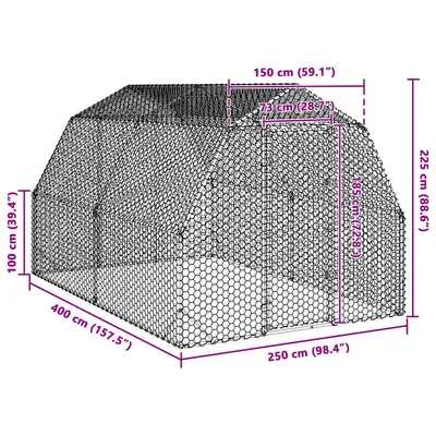 vidaXL poulailler Acier vidaXL poulailler Acier