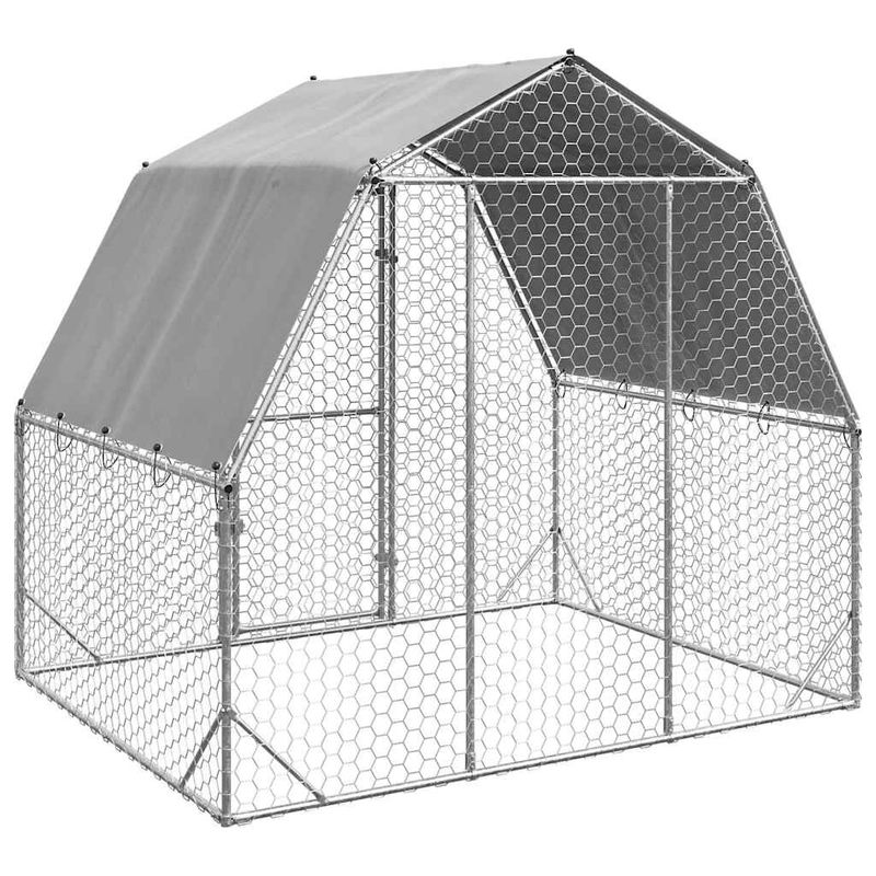 vidaXL poulailler Acier