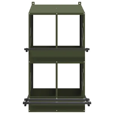 vidaXL nichoir à poules Métal