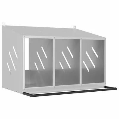 vidaXL nichoir à poules Métal