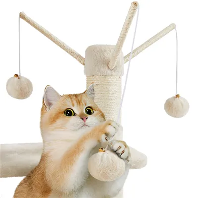 Kratzbaum 170 cm Katzenbaum XL Stabiler Katzenkratzbaum Kletterbau