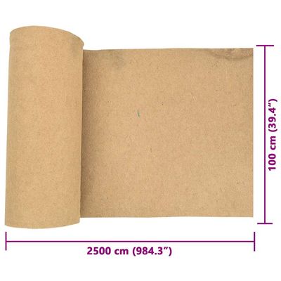 vidaXL tapis en jute Chanvre