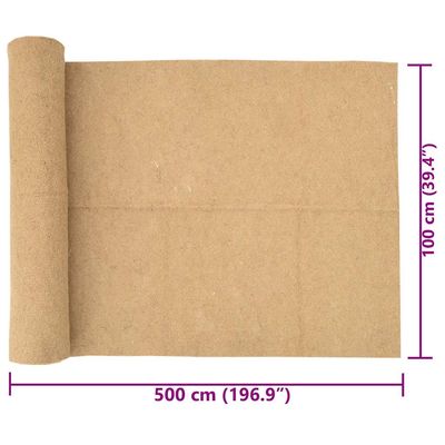 vidaXL tapis en jute Chanvre