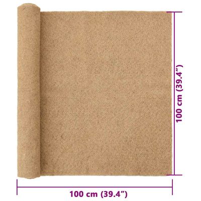 vidaXL tapis en jute Chanvre