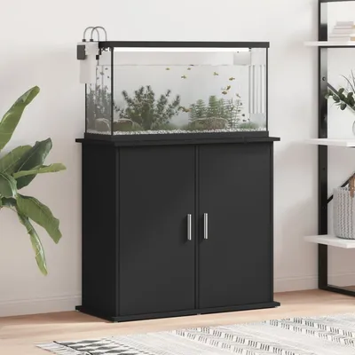 vidaXL support pour aquarium Bois d'ingénierie