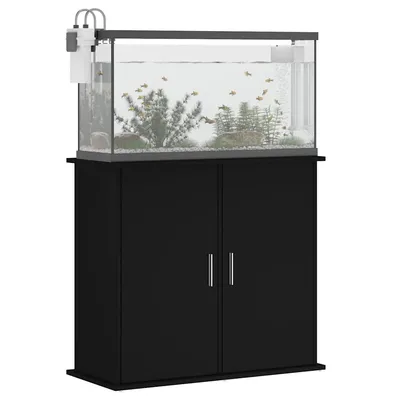 vidaXL support pour aquarium Bois d'ingénierie