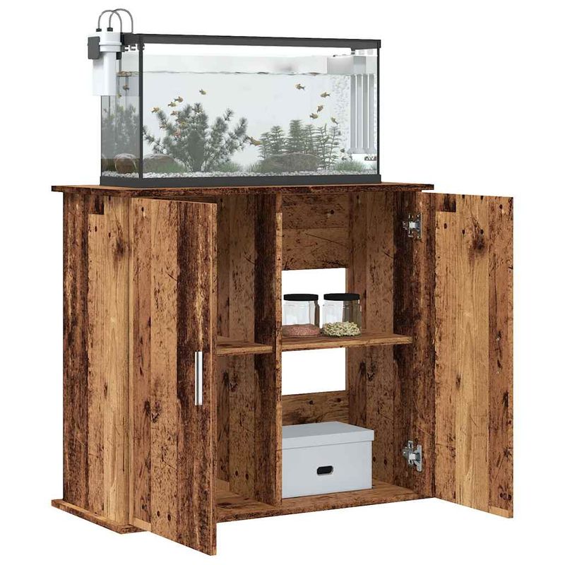 vidaXL support pour aquarium Bois d'ingénierie