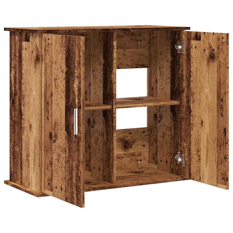 vidaXL support pour aquarium Bois d'ingénierie