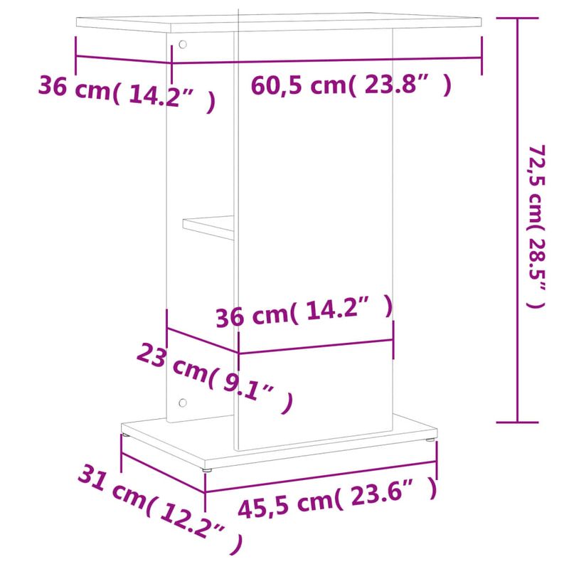 vidaXL support pour aquarium
