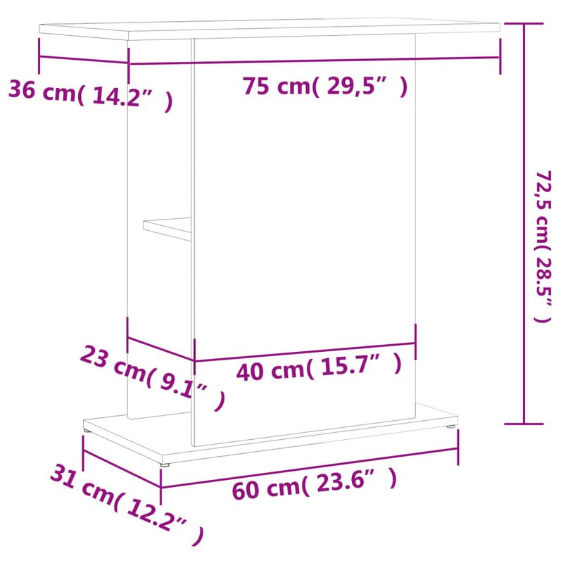 vidaXL support pour aquarium