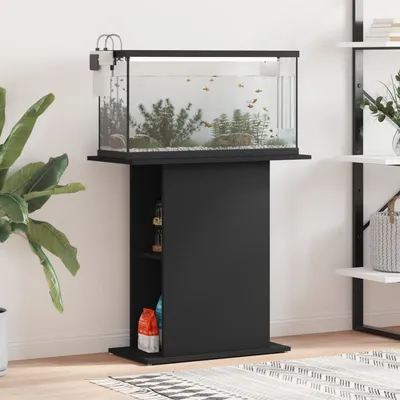 vidaXL support pour aquarium Bois d'ingénierie