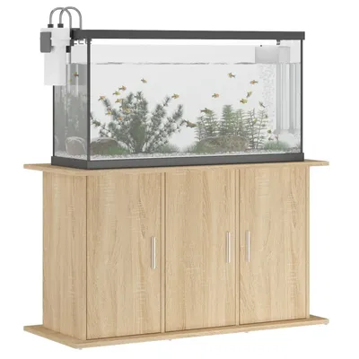 vidaXL support pour aquarium Bois d'ingénierie