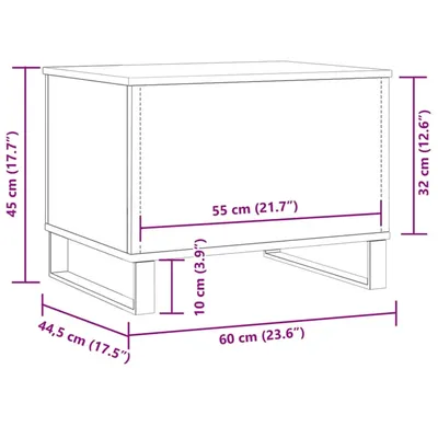 vidaXL support d'aquarium Bois d'ingénierie