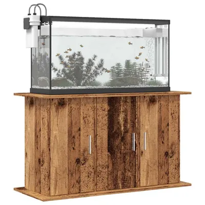 vidaXL support pour aquarium Bois d'ingénierie