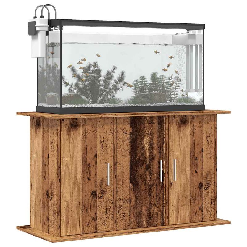 vidaXL support pour aquarium Bois d'ingénierie