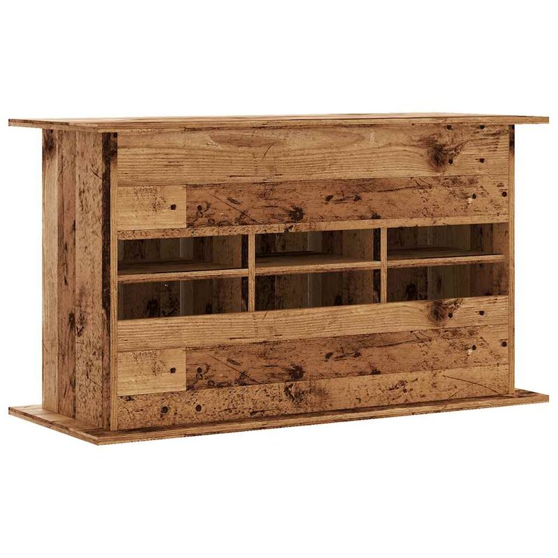 vidaXL support pour aquarium Bois d'ingénierie