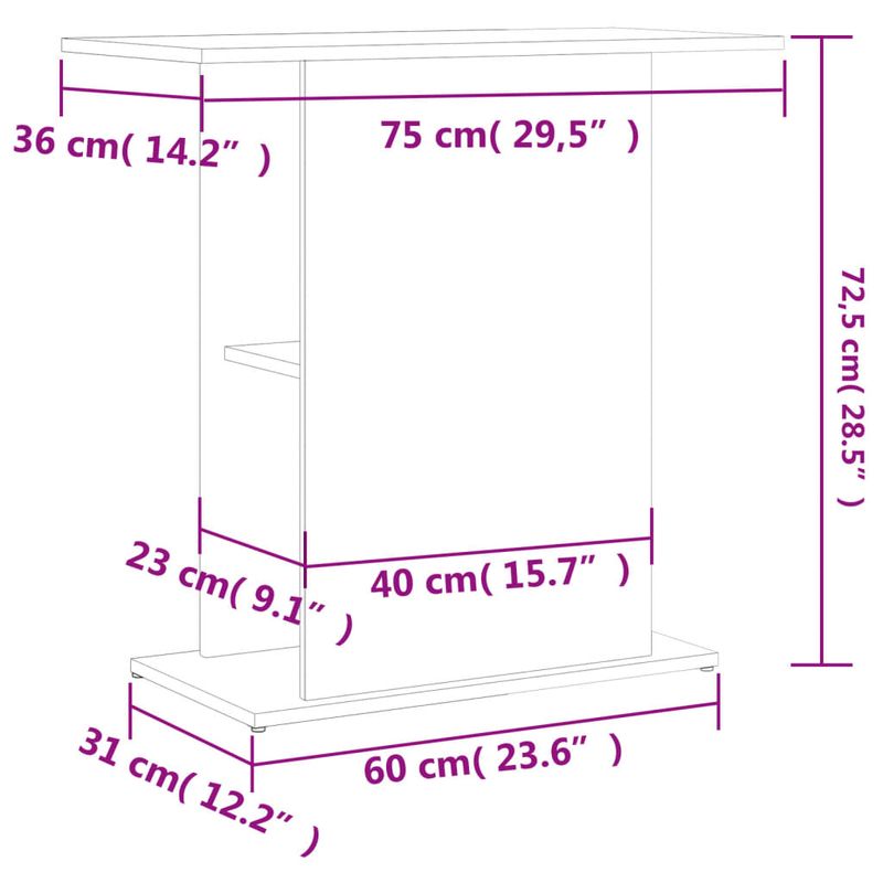 vidaXL support pour aquarium