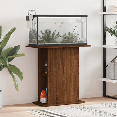 vidaXL support pour aquarium Bois d'ingénierie