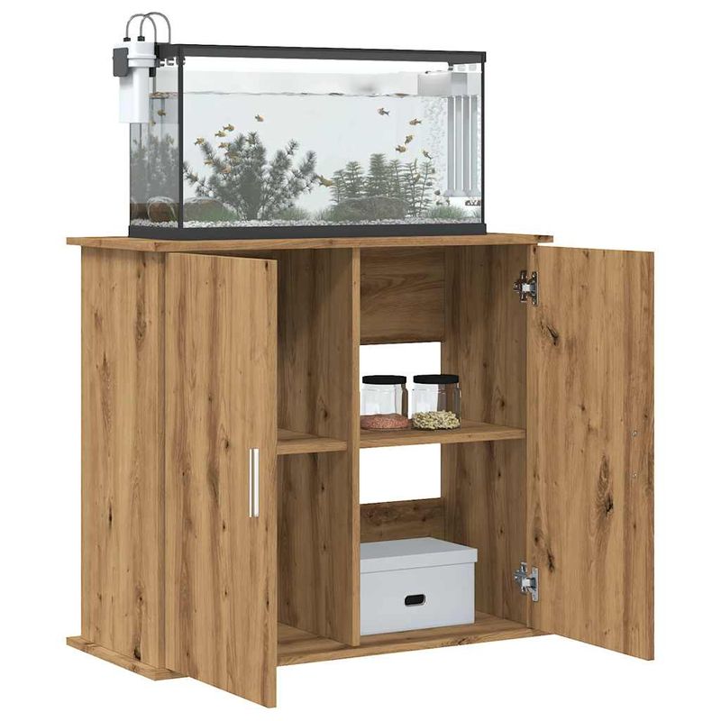 vidaXL support d'aquarium Bois d'ingénierie