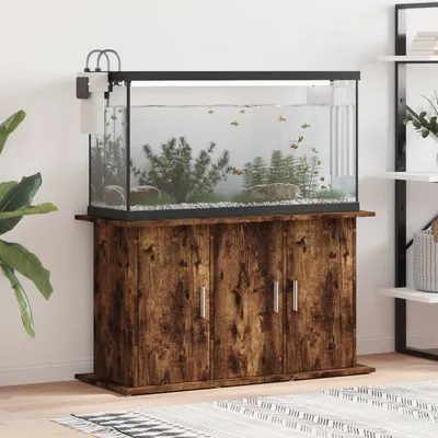vidaXL support pour aquarium Bois d'ingénierie