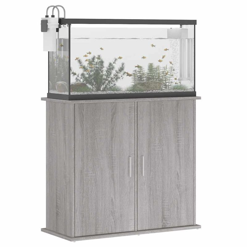 vidaXL support pour aquarium Bois d'ingénierie