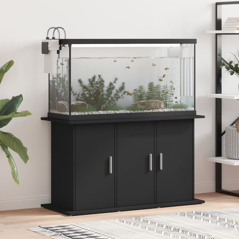 vidaXL support pour aquarium Bois d'ingénierie