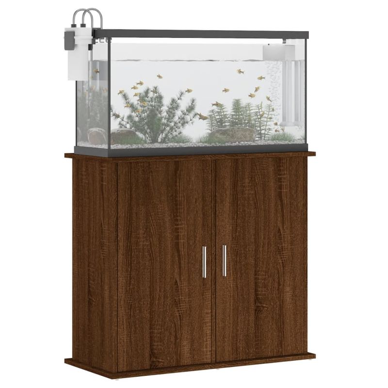 vidaXL support pour aquarium Bois d'ingénierie