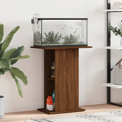 vidaXL support pour aquarium Bois d'ingénierie