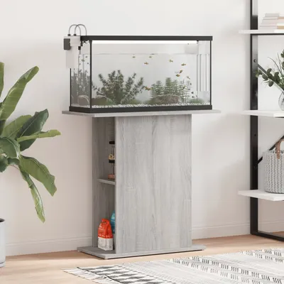 vidaXL support pour aquarium Bois d'ingénierie
