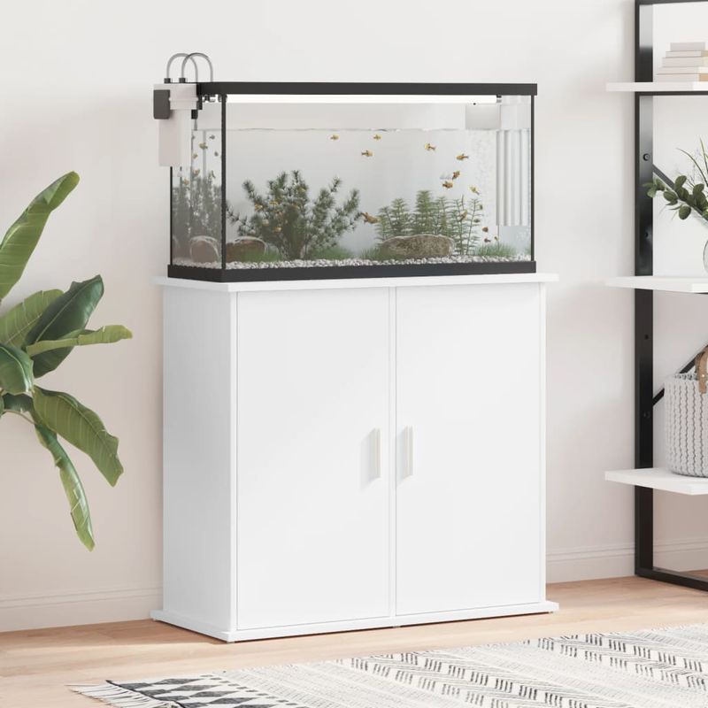 vidaXL support pour aquarium Bois d'ingénierie