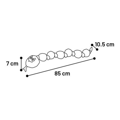 Jeux Serpent Snala Émoji Pourpre 85 cm pour chien