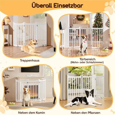 3 Tlg. Absperrgitter für Hunde 90,5 cm H Faltbar Türzaun Türschutzgitter 3 Tlg. Absperrgitter für Hunde 90,5 cm H Faltbar Türzaun Türschutzgitter