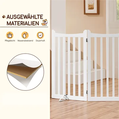 3 Tlg. Absperrgitter für Hunde 90,5 cm H Faltbar Türzaun Türschutzgitter 3 Tlg. Absperrgitter für Hunde 90,5 cm H Faltbar Türzaun Türschutzgitter
