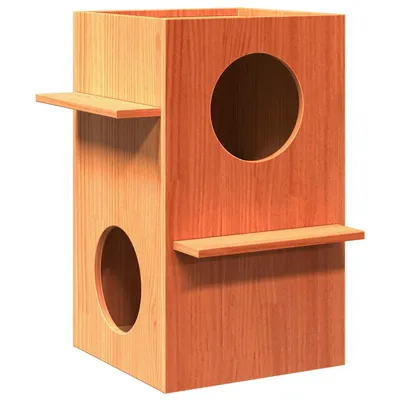 vidaXL maison pour chats Bois de pin vidaXL maison pour chats Bois de pin