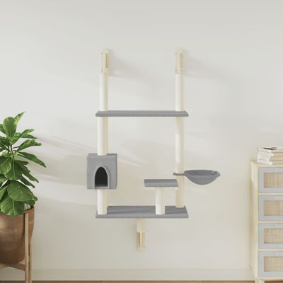 vidaXL arbre à chat mural Bois d'ingénierie