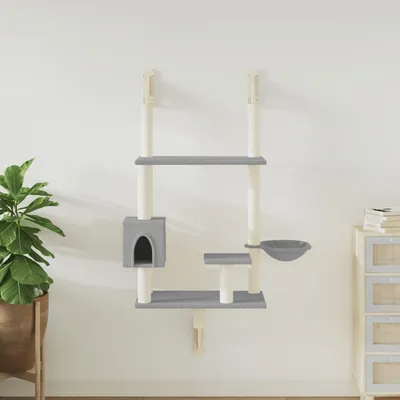 vidaXL arbre à chat mural Bois d'ingénierie